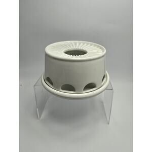 Arzberg Butter Melter vintage 2 piece Made in Germany White Ceramic Rare Find